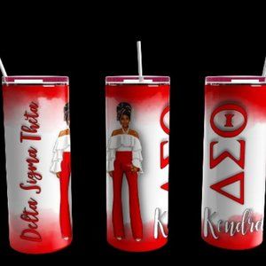 Delta Sigma Theta Personalized 20 oz Tumbler DELTA GIRL Design Gift